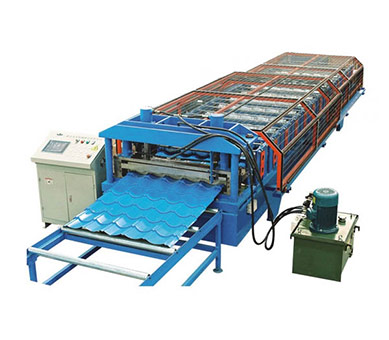 Steel roof tile roll forming machine